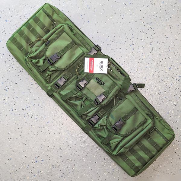ATI RUKX Gear 36″ Tactical Double Gun Case Green Shark Coast Tactical